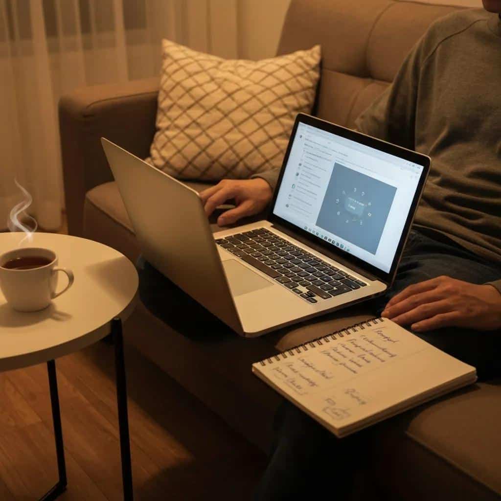 Person researching credit-score improvement steps on a laptop — practical strategies for mortgage readiness